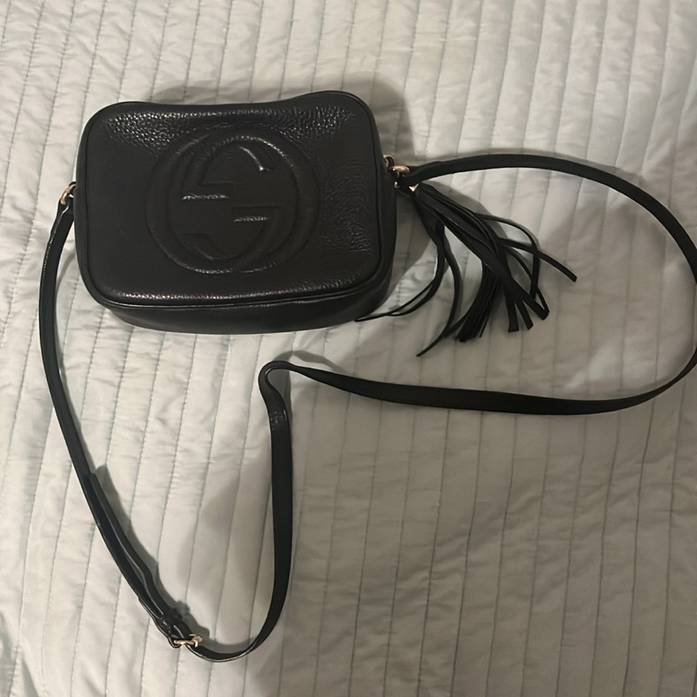 Gucci Black Leather Crossbody Bag - Picture 9 of 16